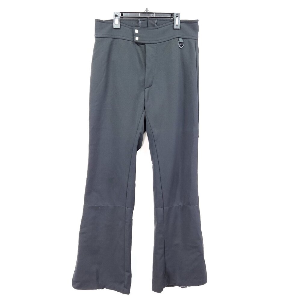 Vintage Downhill Racer Wool Blend Flare Pants Size 30x29 Black